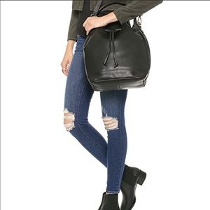 Frame Denim Le Skinny de Jeanne Distressed Jeans 27